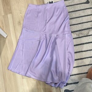 Elegant Lavender A-Line Skirt